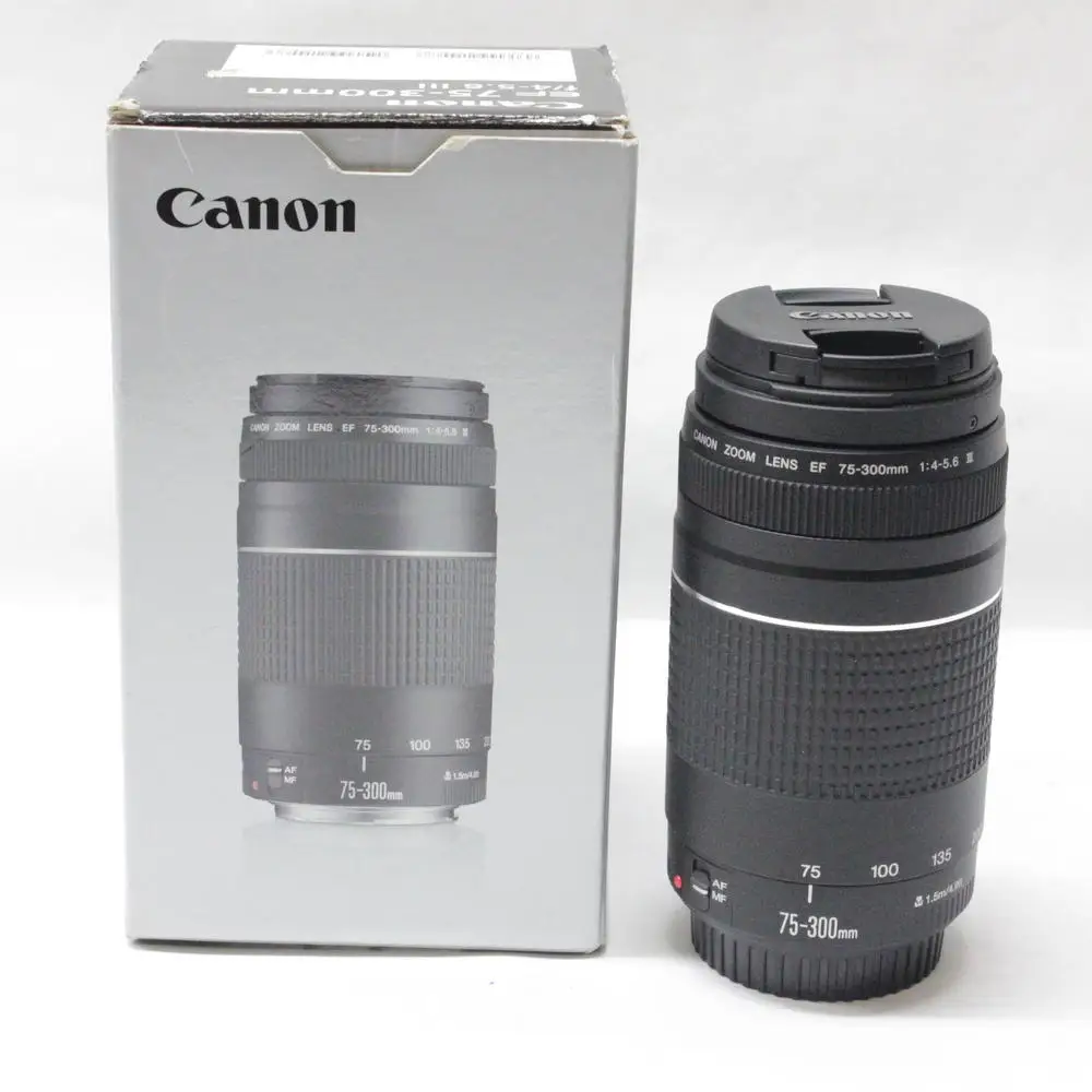Canon camera lens EF 75-300mm F/4-5.6 III Telephoto Lenses f