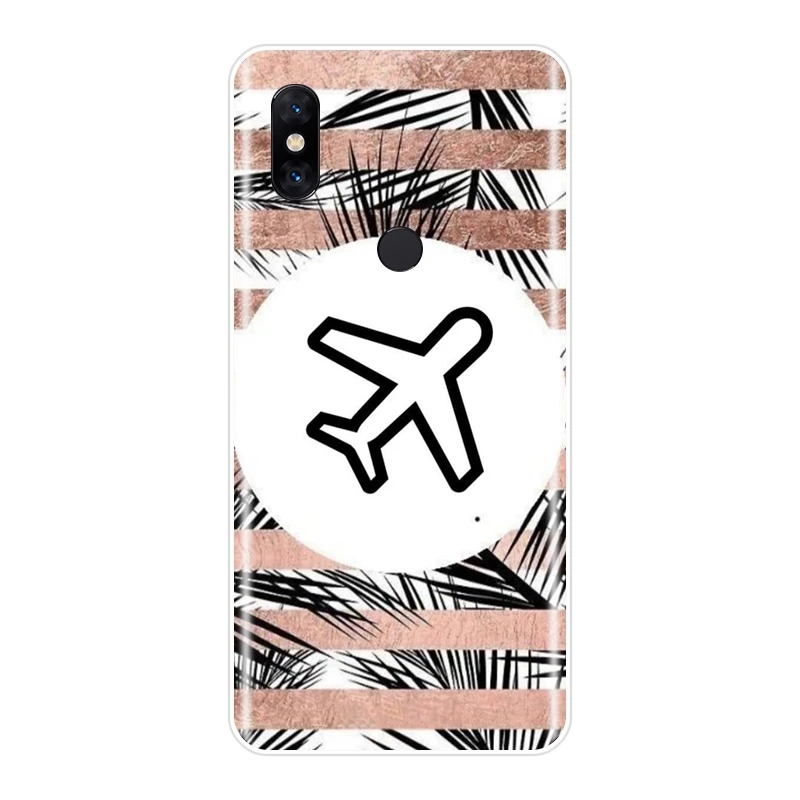 Задняя крышка для Xiaomi Mi Mix 1 2 2S 3 Heart Airplane Star Marble Leaf силиконовый мягкий чехол