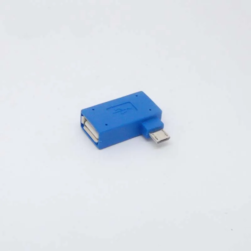 10 шт. OTG 90 градусов левый угол микро USB 2 0 хост-адаптер и мощность телефона планшета