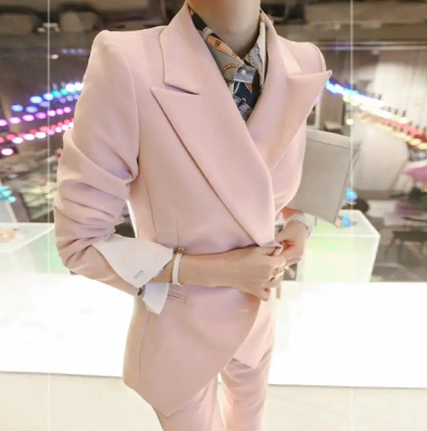 

fashion suit female career suit jacket casual two-piece pants