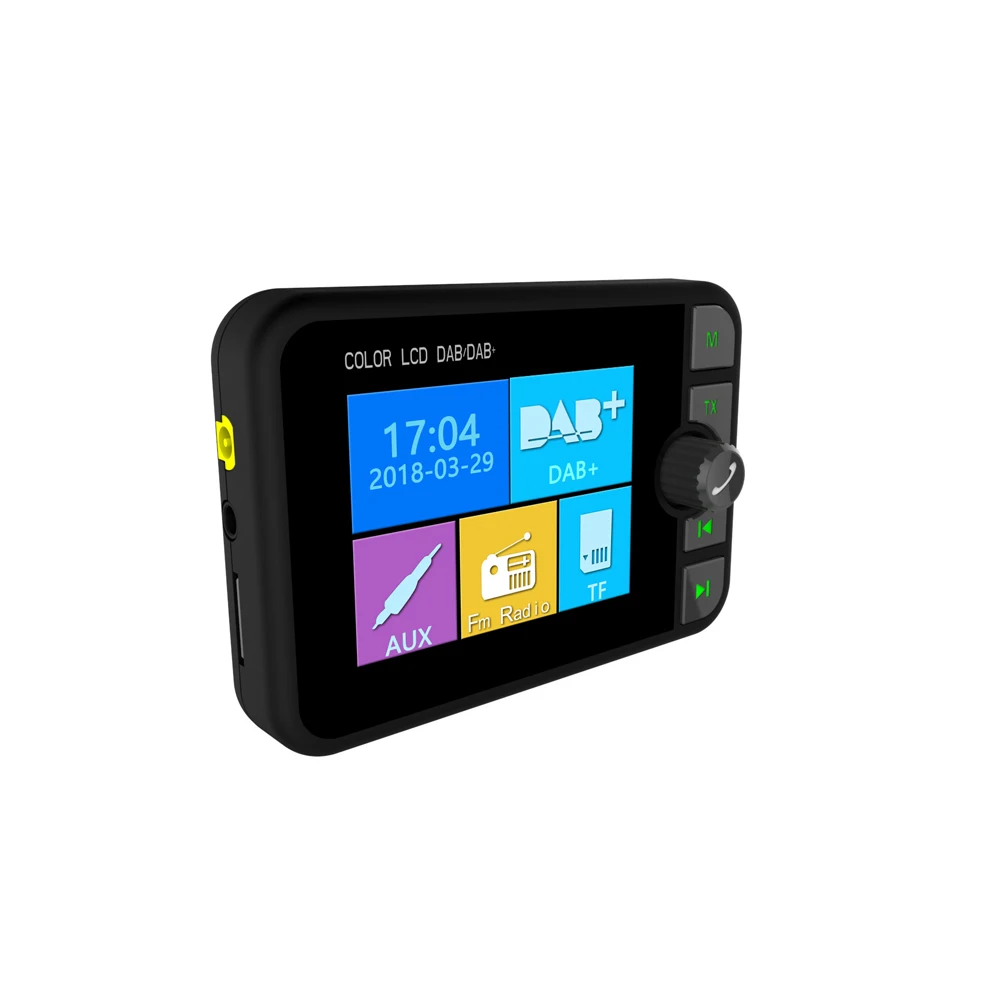Мини DAB цифровой радиоприемник Bluetooth MP3 музыкальный плеер fm-передатчик адаптер Красочный ЖК-экран для автомобиля аксессуары
