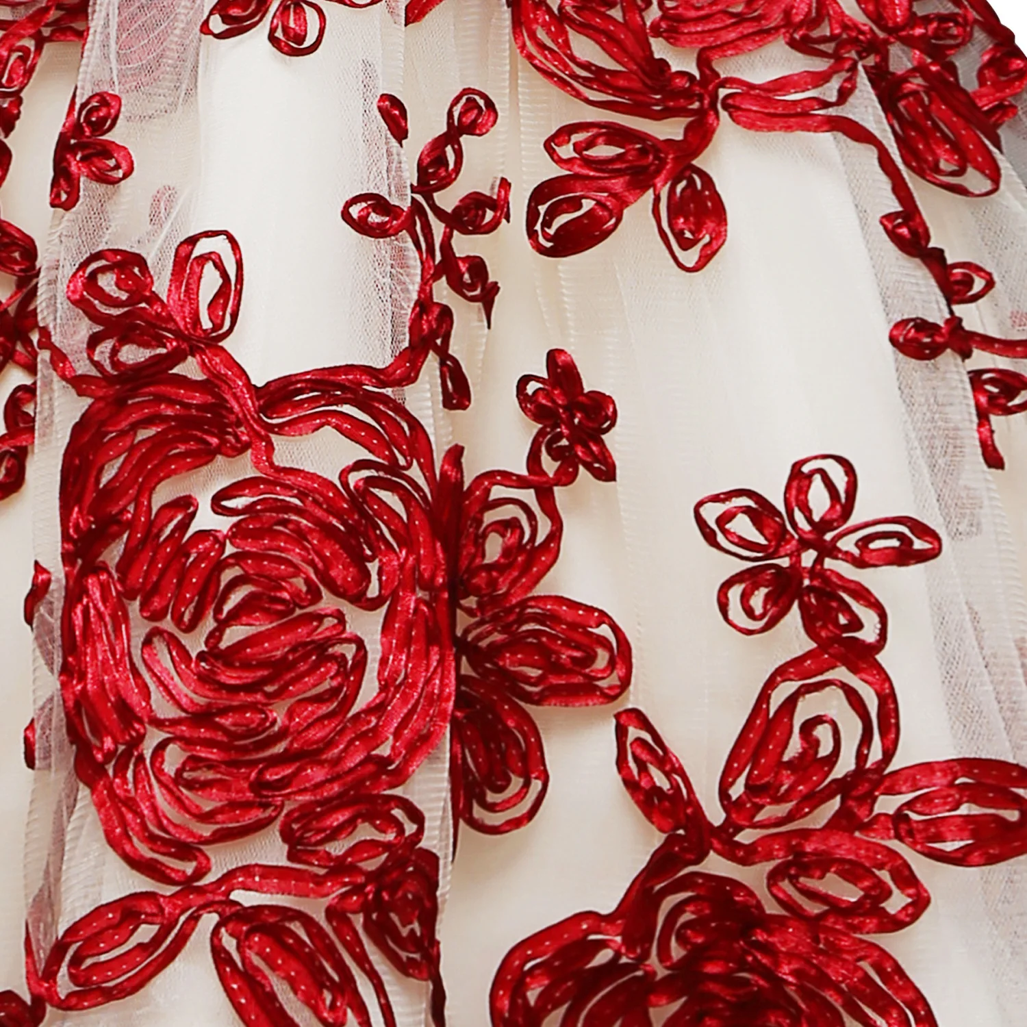 Летнее элегантное с вышивкой без рукавов рождественское для маленьких девочек