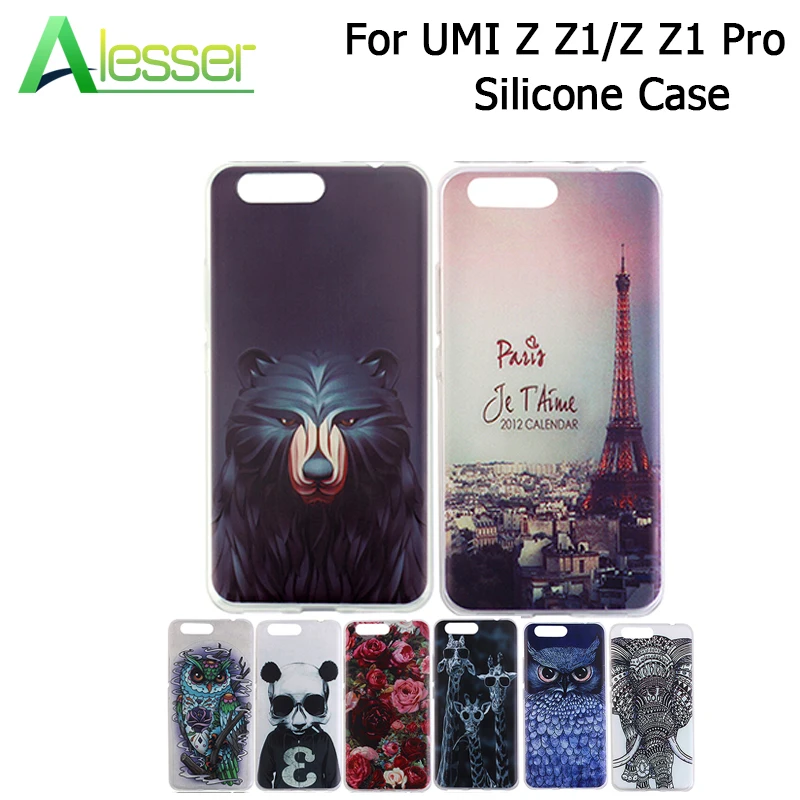 Alesser For UMI Umidigi Z Pro Silicone Case Cover Soft TPU Patterned Back Protective Z1 Covers Fundas Capa |