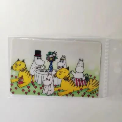 1 Moomin, новинка, наклейка на автобус, карточку, игрушка, наклейка, малыш, Муми, мультяшная наклейка, милый финский персонаж, наклейка на телефон, приятный цвет, наклейка - Цвет: 1