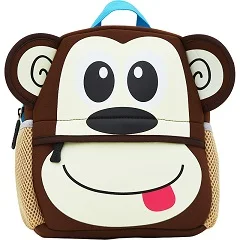 Monkey Унисекс 3D милый рюкзак с принтом животных, детские школьные сумки для мальчиков и девочек, мультяшный Школьный рюкзак, Детская сумка - Цвет: Monkey