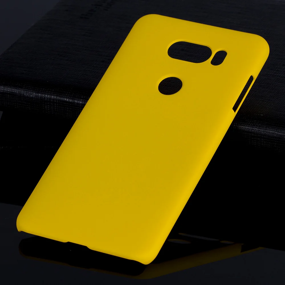 Yellow Матовая Пластик Coque 6.0For Lg V30 чехол для Lg V30 плюс H930 H933 телефона чехол-лента на заднюю панель - Цвет: Yellow