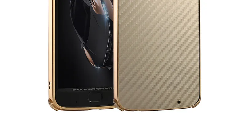 Для Asus Zenfone Max Pro M1 ZB601KL ZB602KL чехол Алюминий металлический каркас+ карбоновое волокно жесткий задняя крышка для Asus Zenfone Max Pro M1 - Цвет: Gold