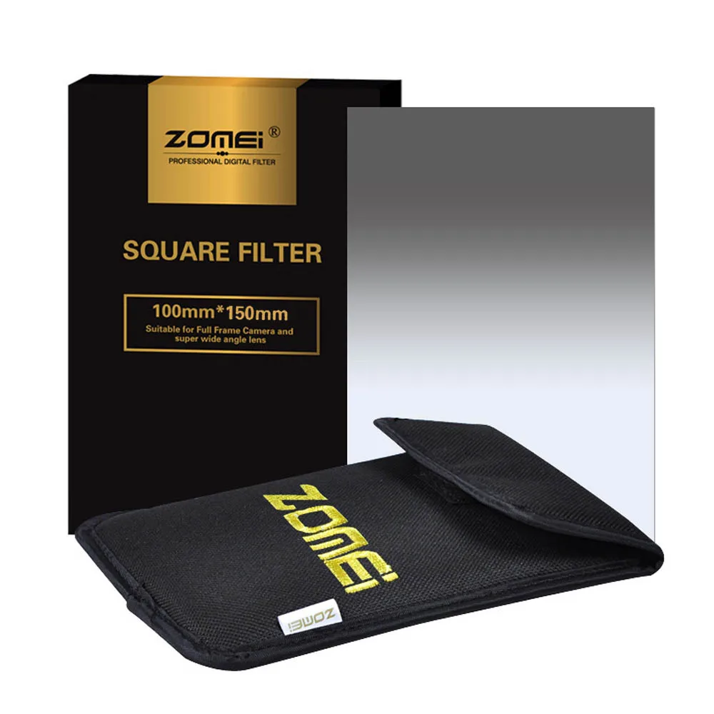 

Zomei 150*100mm Graduated ND Square Filter G.ND2/ND4/ND8/ND16 Neutral Density Filter For Cokin-Z Lee Hitech 4x4" 4x6" Holder