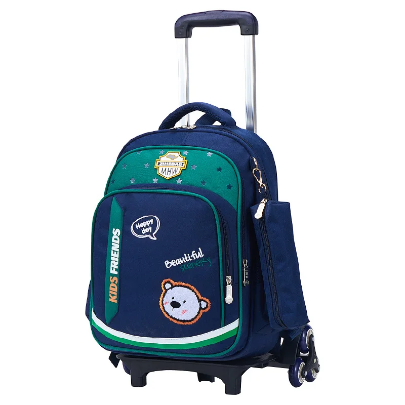 3 шт./компл. Детская сумка для багажа на колесиках школьная школьников