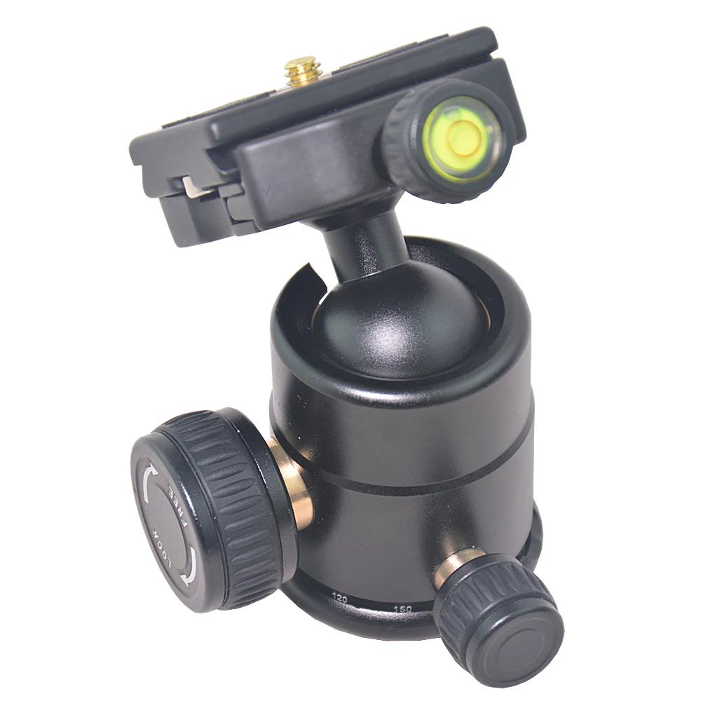 QZSD универсальный мяч наклон головы кастрюлю с Quick Release plat 1/4 винт 3/8 резьбовое