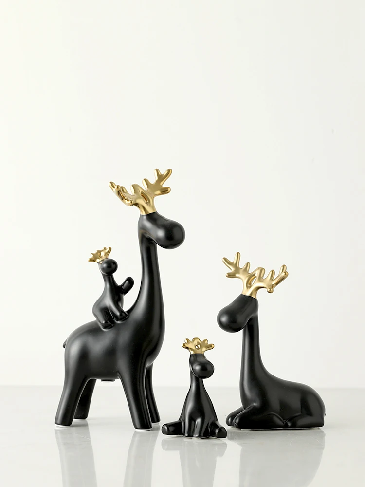 

Home Accessories Living Room Tv Cabinet Modern Simple Creative Deer Decoration Wine Cabinet Decoration Exquisite Gifts