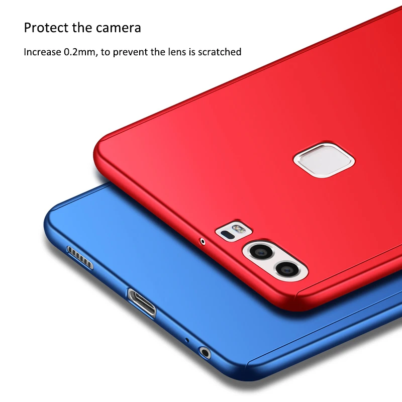 Huawei p9 чехол оригинальный 360 градусов полный случае Роскошные ультра тонкий