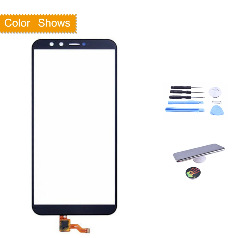 Сенсорный экран Экран для huawei Honor 9 Lite Honor 9LITE LLD-AL00 LLD-AL10 LLD-TL10 LLD-L31 Сенсорный экран Панель Сенсор окрашенные запасные части для Стекло - Цвет: black with gift