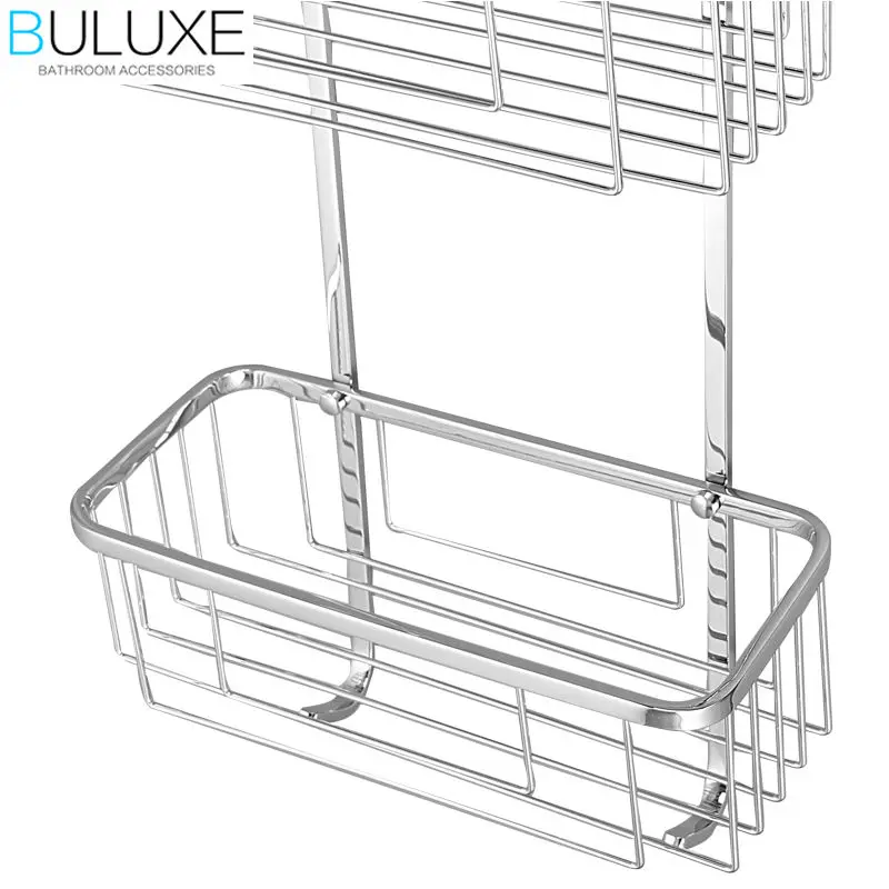 BULUXE латунные аксессуары для ванной комнаты Двухуровневая угловая полка