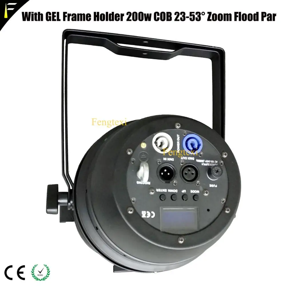 2 * передсветильник свет Par64 Светодиодный 3000k/5600k 200w Zoom Par Head светильник с плавным