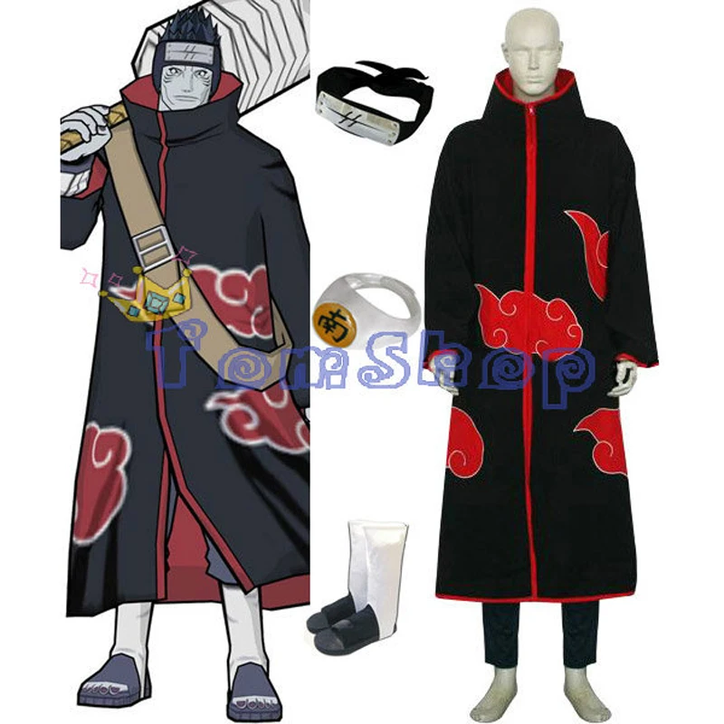 Полный комбинированный комплект Аниме Наруто Акацуки Hoshigaki Kisame люксовый костюм