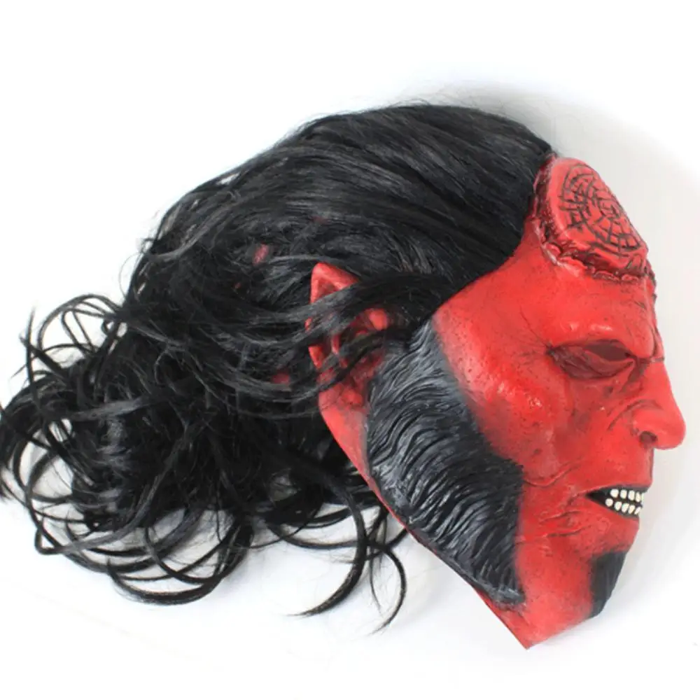 2019 Hellboy: рост крови Queen шлем Косплэй маска Хэллоуин латекс реквизит подарки