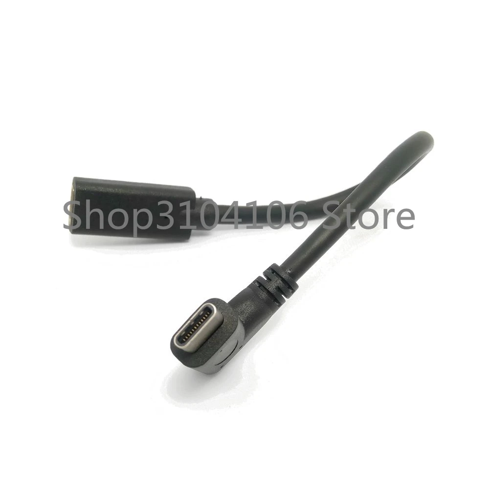 90 градусов правый угловой USB-C USB 3 1 Тип C Мужской и Женский Удлинительный кабель
