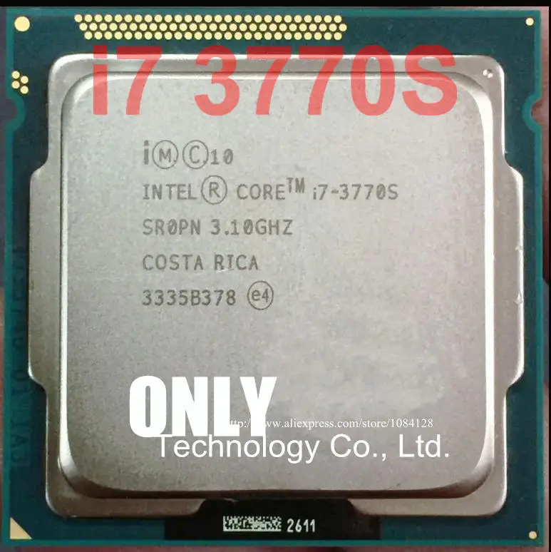 Процессор Intel Core I7 3770S 4 ядра 3 1 ГГц L3 = 8 м 65 Вт 100% рабочий настольный процессор LGA