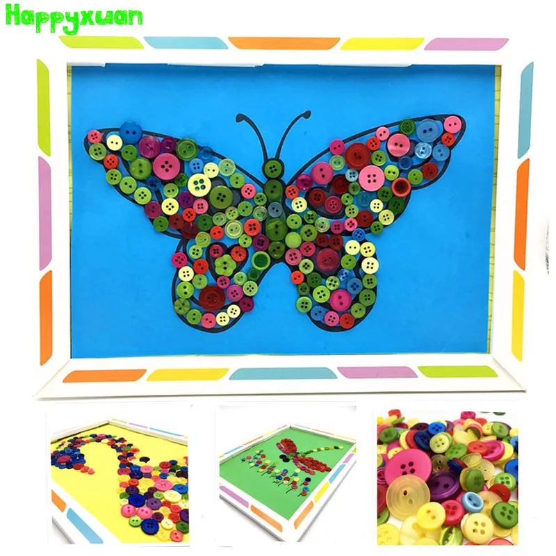 Happyxuan 3 шт. фотографии с кнопками и рамкой ручная работа художественные поделки