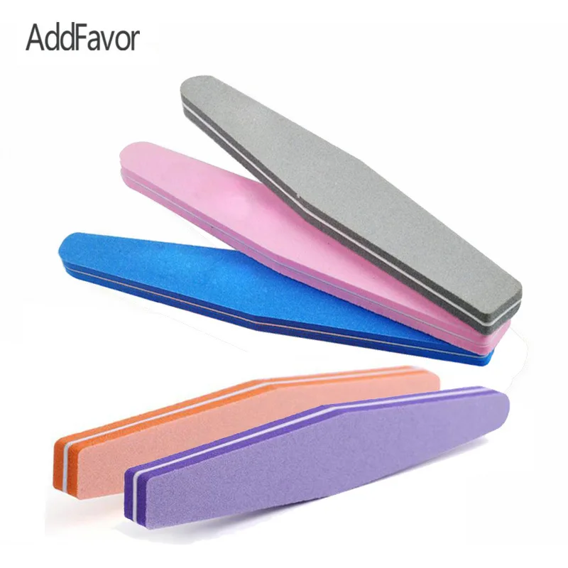 Пилка для маникюра и педикюра AddFavor с зернистостью 100/180 3 шт.|nail file nail|nail polish bufferpolish