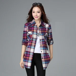 Женская блузка в горошек, Повседневная Свободная рубашка с длинным рукавом и V-образным вырезом, весна-лето