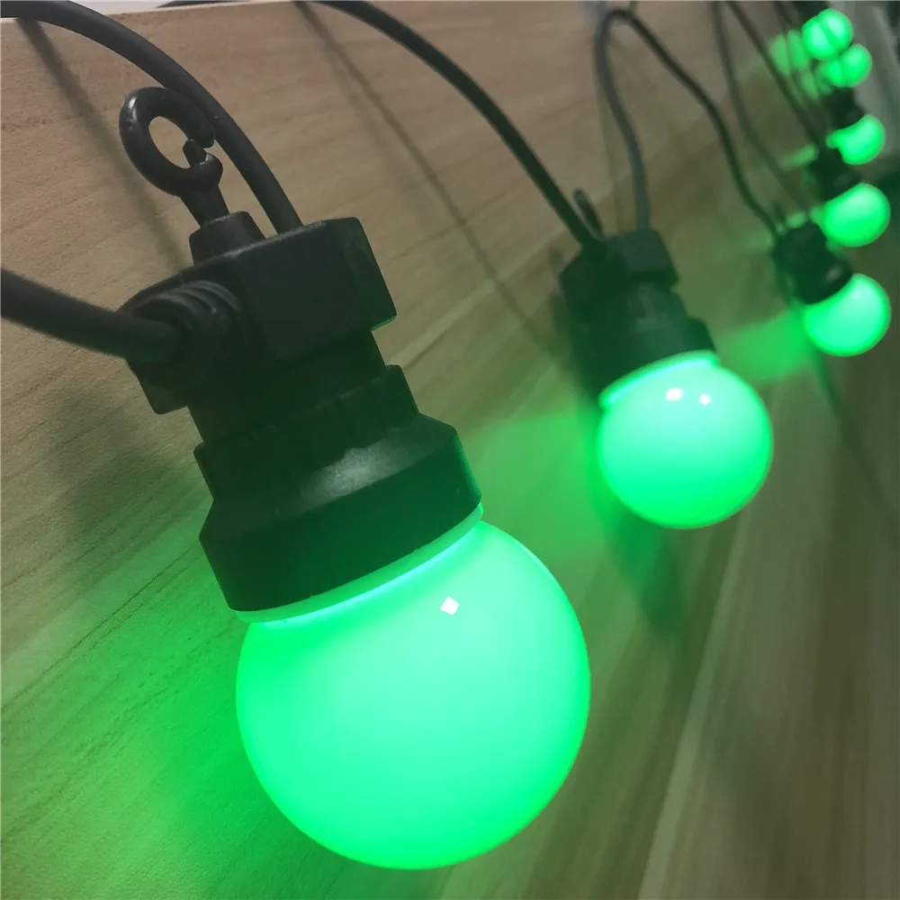 DACHAN IP65 RGB Фестон Шар Глобус G50 Молочная Лампочка Связываемые Наружные Освещение Для Кафе Свадьбы Вечеринки Гирлянда.