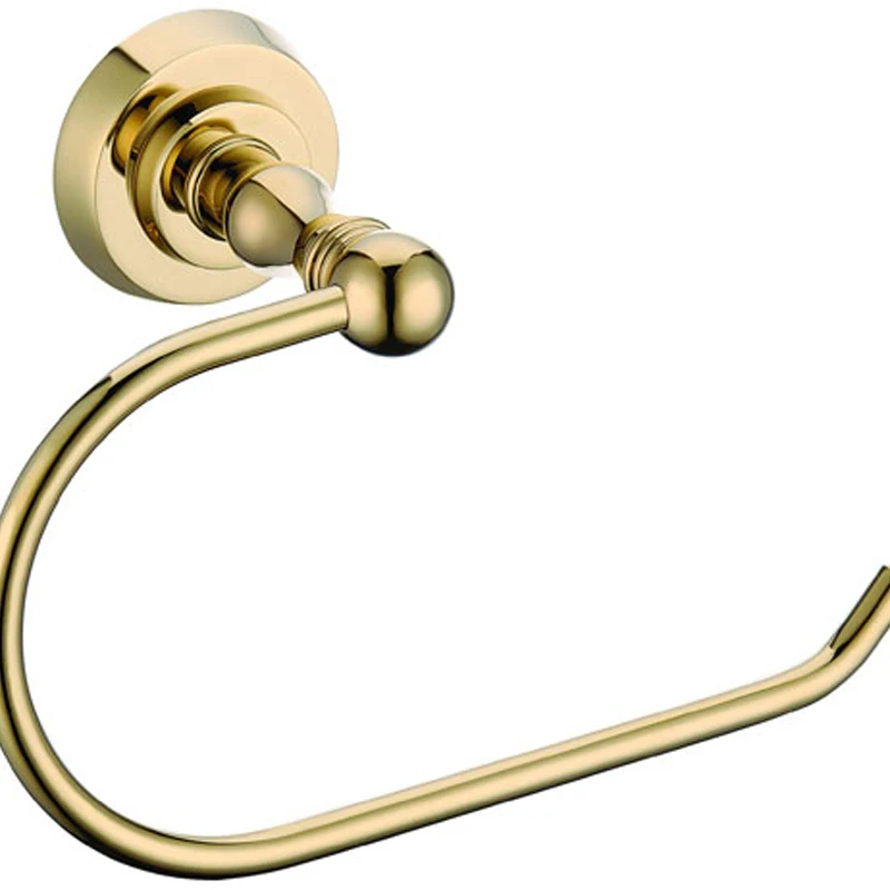 Brush Golden Color Wall Mounted Toilet Furnitures Bathroom S