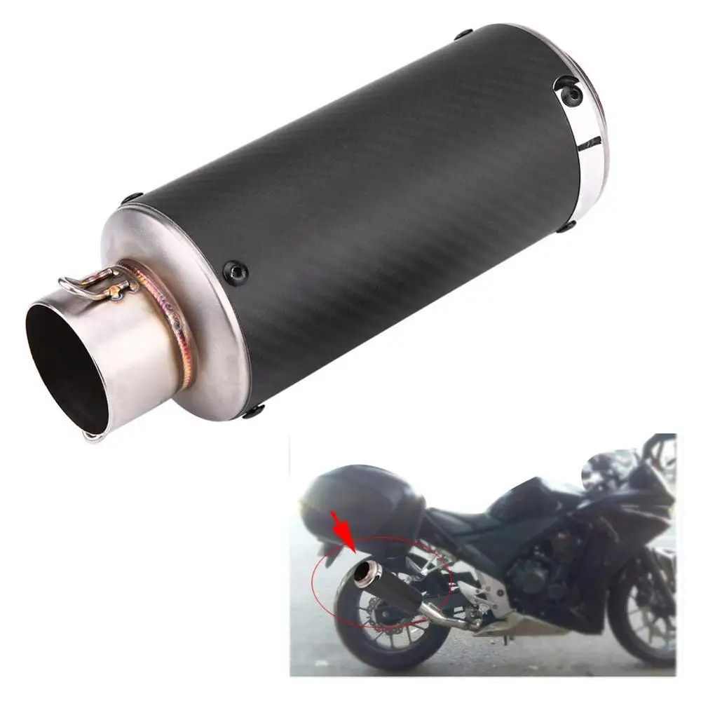 

35-51mm Motorcycle Exhaust Pipe Muffler AR Kawasaki, for Honda, for Yamaha, for BMW Universal Carbon Fiber Motorbike Muffler Exh
