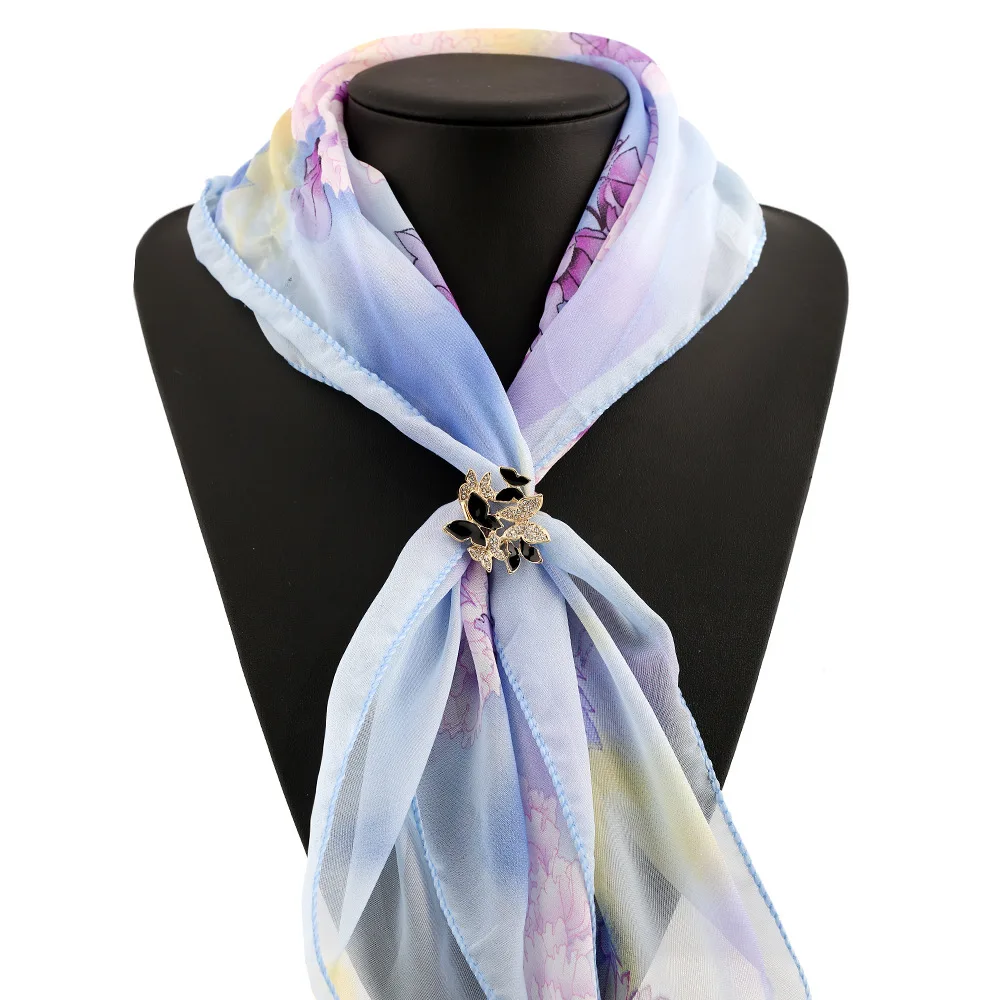 Корейская мода элегантный дикий бабочка трициклический шарф пряжки броши для