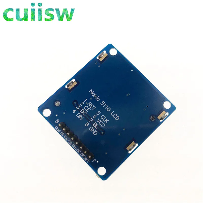 5 шт. Синий ЖК-модуль Nokia 5110 84X48 с синей подсветкой адаптером PCB для arduino бесплатная