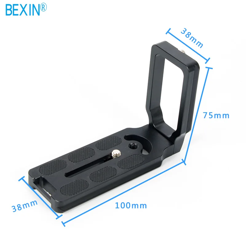 MPU-105 L bracket BEXIN штатив dslr камера arca swiss быстросъемная l-образная пластина l-образный кронштейн держатель рукоятка с винтом 1/4 для canon nikon sony - Цвет: MPU-105 L bracket