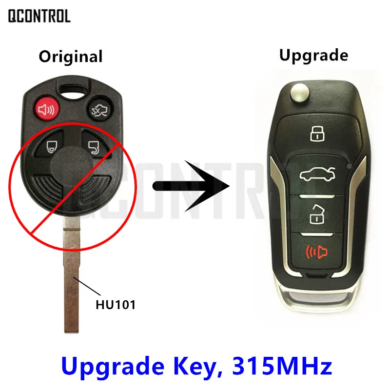 Улучшенный дистанционный ключ QCONTROL подходит для Ford OUCD6000022 315 МГц ession Focus C Max Transit