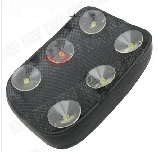 Коврик на заднее сиденье пассажира черный кожаный 6 дюймов присосок для Yamaha VStar 400