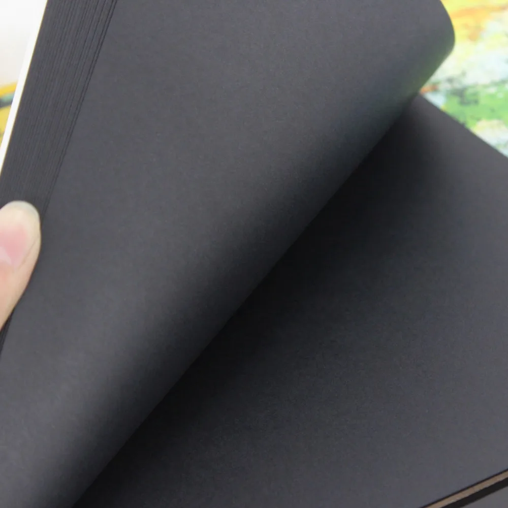 Блокнот для рисования Bianyo А4 А5 черный картонный Дневник листов|sketch book|notebook notepadbooks