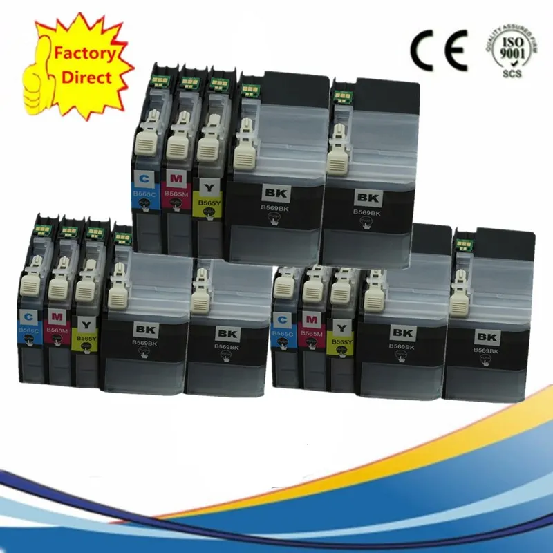 3SET 3BK 15PCS Замена LC569XL LC-569XL LC-565XL LC565XL LC569 LC565 чернильные картриджи MFC-J3520 MFC-J3720 MFCJ3520 MFCJ3720 - Цвет: 3SET 3BK 15PCS