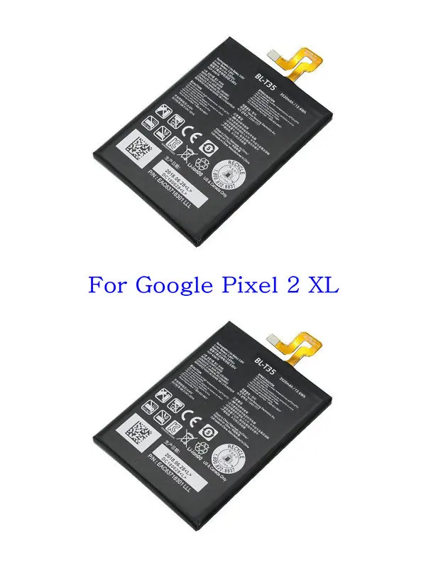 2x Battery Ciszean 1x3520 mAh 3,85 V DC BL-T35 сменная батарея для LG Google 2 Pixel 2 XL батареи - Цвет: 2x Battery