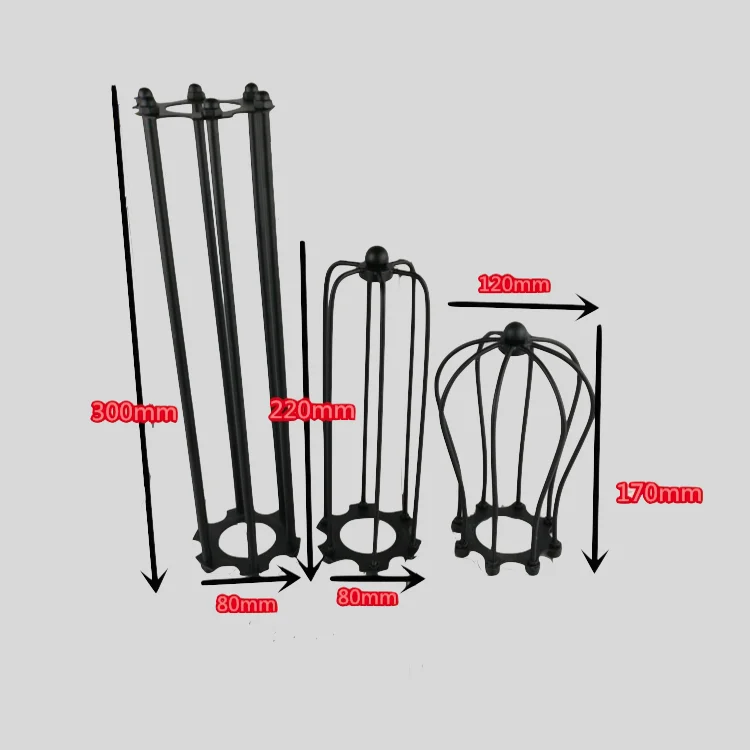 Черная железная клетка для светильников винтажный подвесной светильник