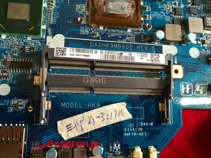 Для Sony Vaio SVF15 серии Материнская плата ноутбука i3-3217U A1951371A DA0HK9MB6D0 100% TESED OK |