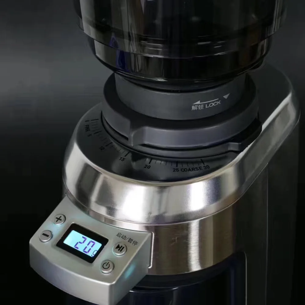 Новая коническая Кофемолка Welhome Pro Zd-17W со шкалой/коническая Кофемолка для кафе/Профессиональная кофемолка