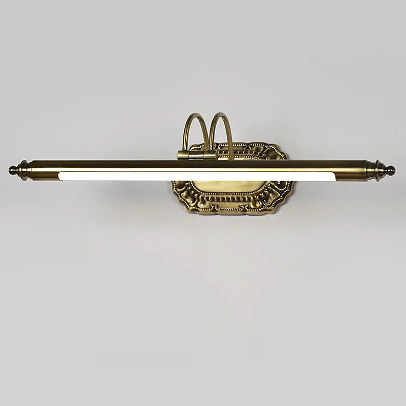 Ретро античной стены led лампа из кованого железа настенные бра Анти-туман зеркало