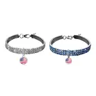 Ожерелье для домашних животных, ошейник для кошки собаки для фестиваля американского Дня независимости флаг праздника воротник эластичные ювелирные изделия для собаки кошки