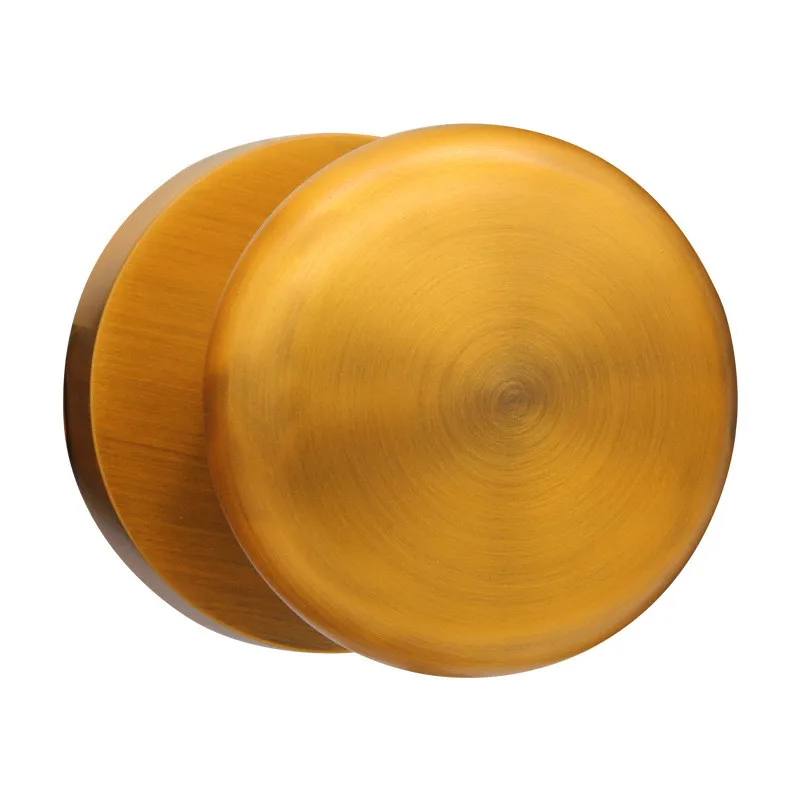Round Retro Yellow Невидимый дверной замок односторонний внутренний врезной дверной замок ТВ фон настенный Темный дверной замок черный американский замок для ванной комнаты - Цвет: Round Retro Yellow