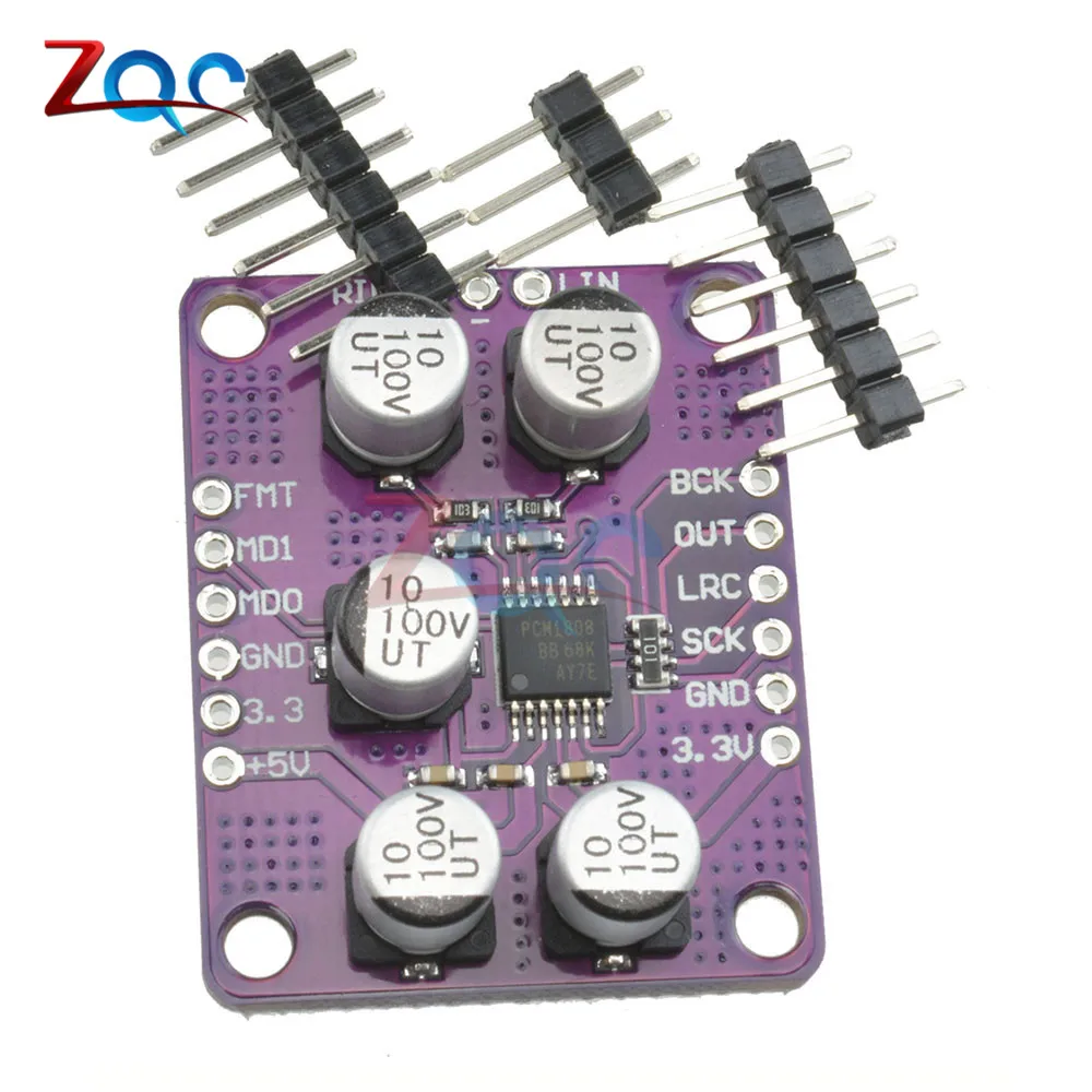 PCM1808 105dB SNR аудио стерео ADC односторонний аналоговый вход декодер 24bit усилитель
