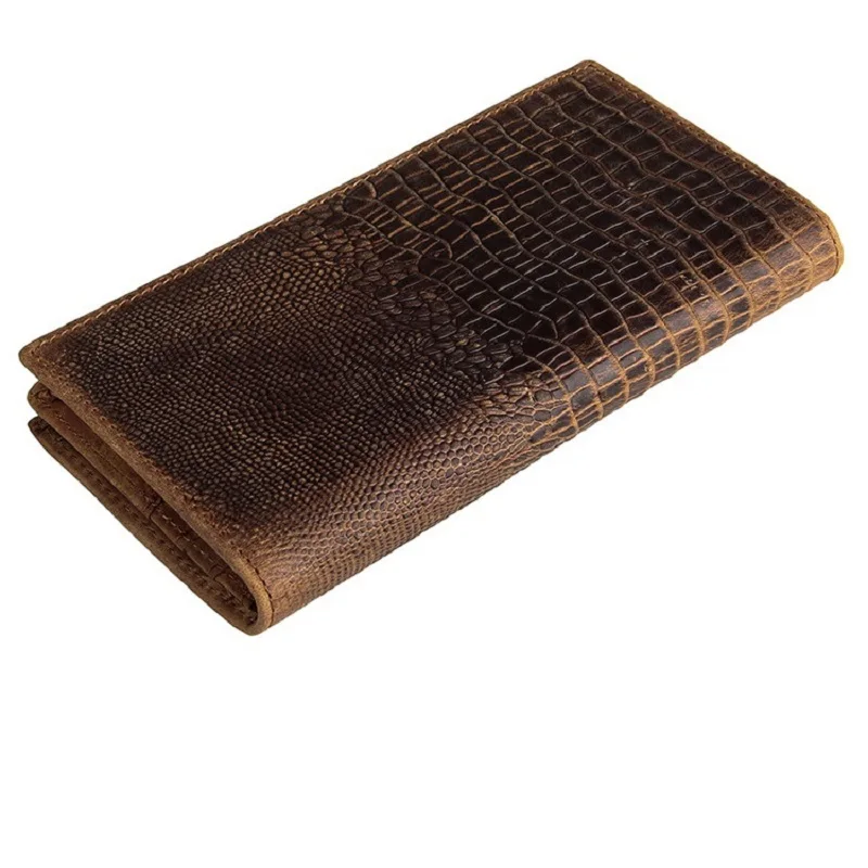 J.M.D New Arrival 100% Men's Fashion Leather Wallet Crazy Horse Purse Card Holder Crocodile Grain Patterns | Багаж и сумки