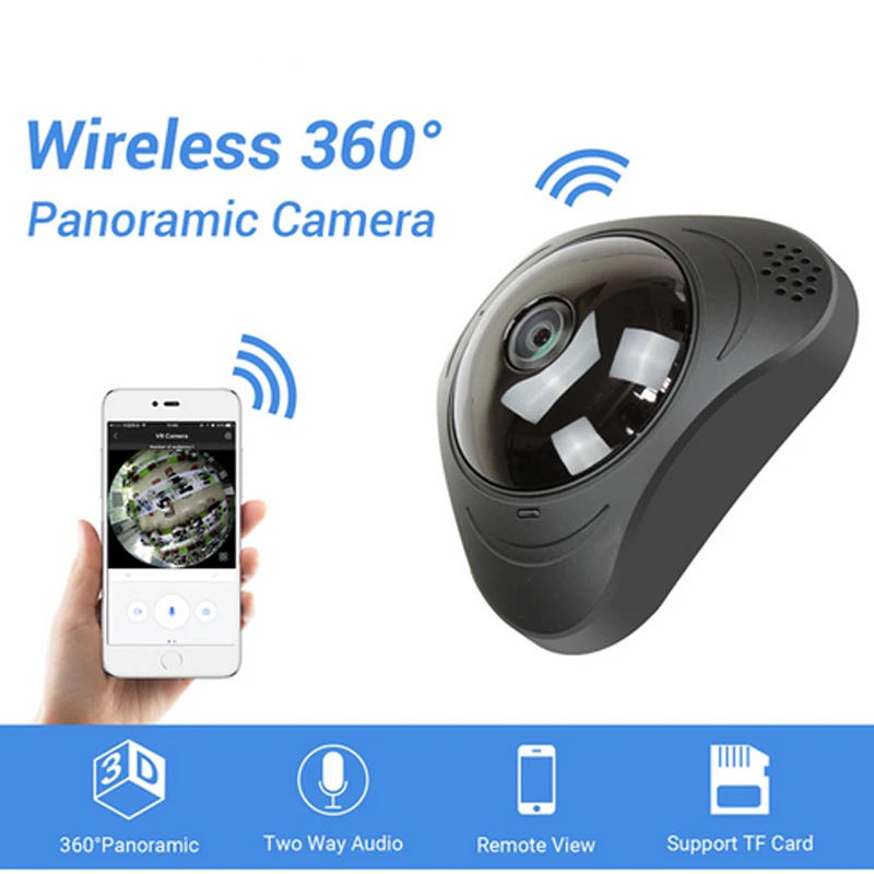 360 VR камера 960P IP Wifi 1.3MP Сетевая безопасность Камара Беспроводная рыбий глаз камеры