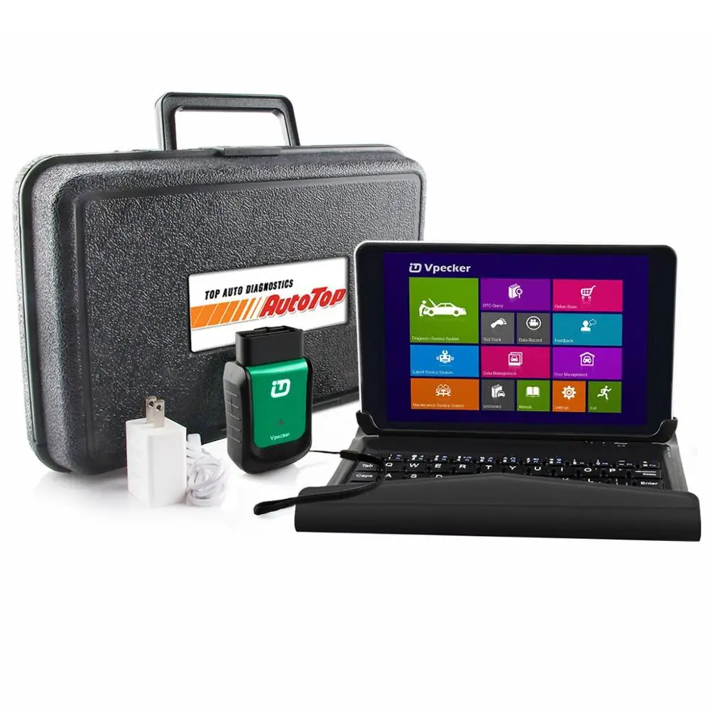 Green Vpecker tablet Лучший V10.6 Vpecker Easydiag OBD2 Диагностика Wifi OBD 2 Автомобильный сканер+ 8 дюймов Windows 10 Vpecker планшет автоматический диагностический инструмент - Цвет: Green Vpecker tablet
