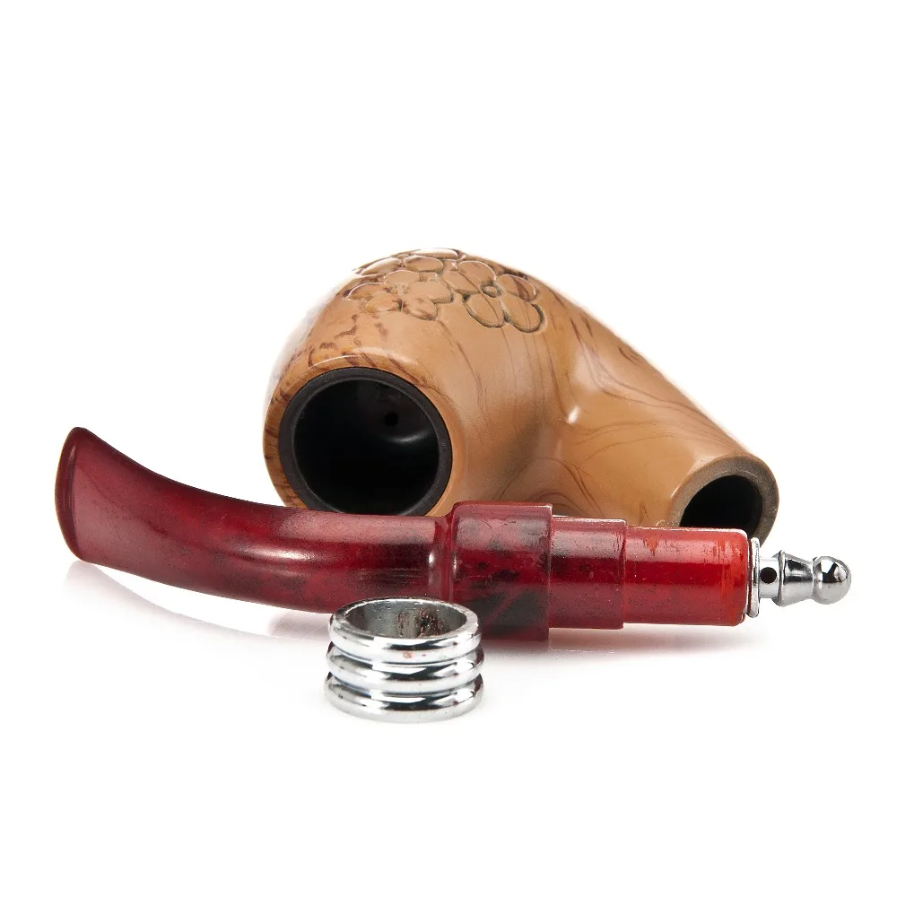 Желтый Деревянный из красного дерева курительная трубка смола сигарета мундштук