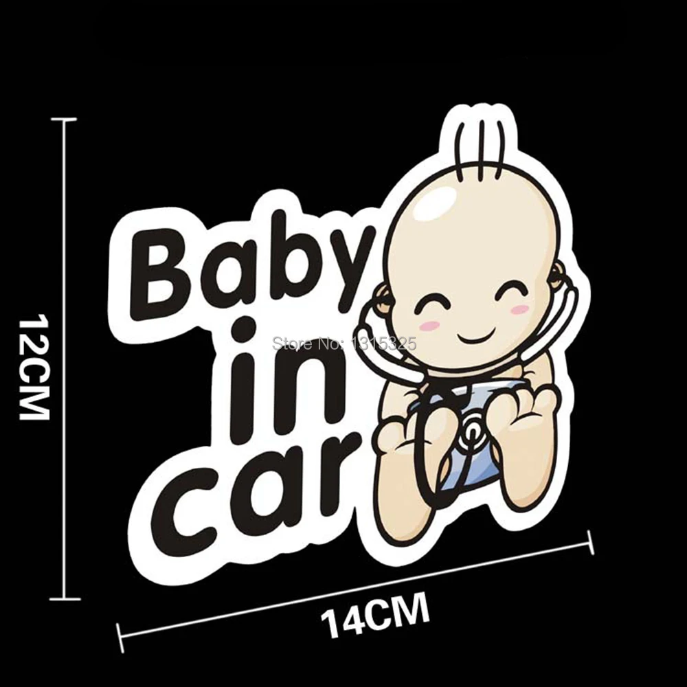 Aliauto новейший дизайн Детская Наклейка в автомобиле Предупреждающая для Toyota Ford focus