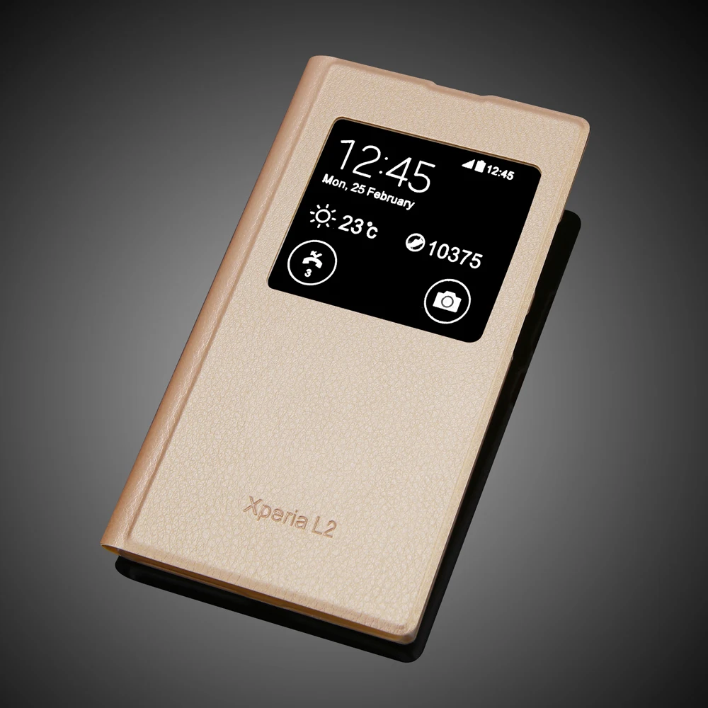 Чехол для Sony Xperia L2 чехол из искусственной кожи задняя крышка телефона с откидной